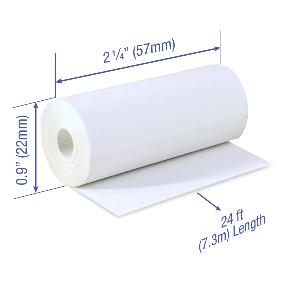 POS1 Thermal Paper 2 1/4 x 24 ft x 22mm CORELESS BPA Free fits Pidion BIP-1500 and Poynt 128 rolls