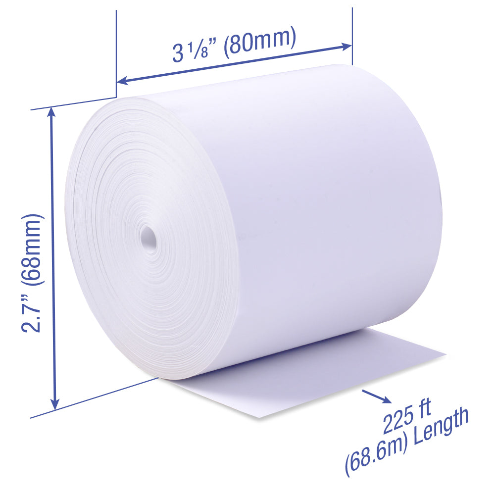 3 1/8 x 225 ft x 50 rolls x 25 cartons 1/2 pallet