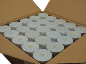 2 Ply Bond Paper Roll 3 1/4 x 95 ft white/canary carbonless 50 rolls